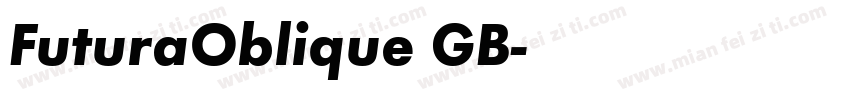 FuturaOblique GB字体转换